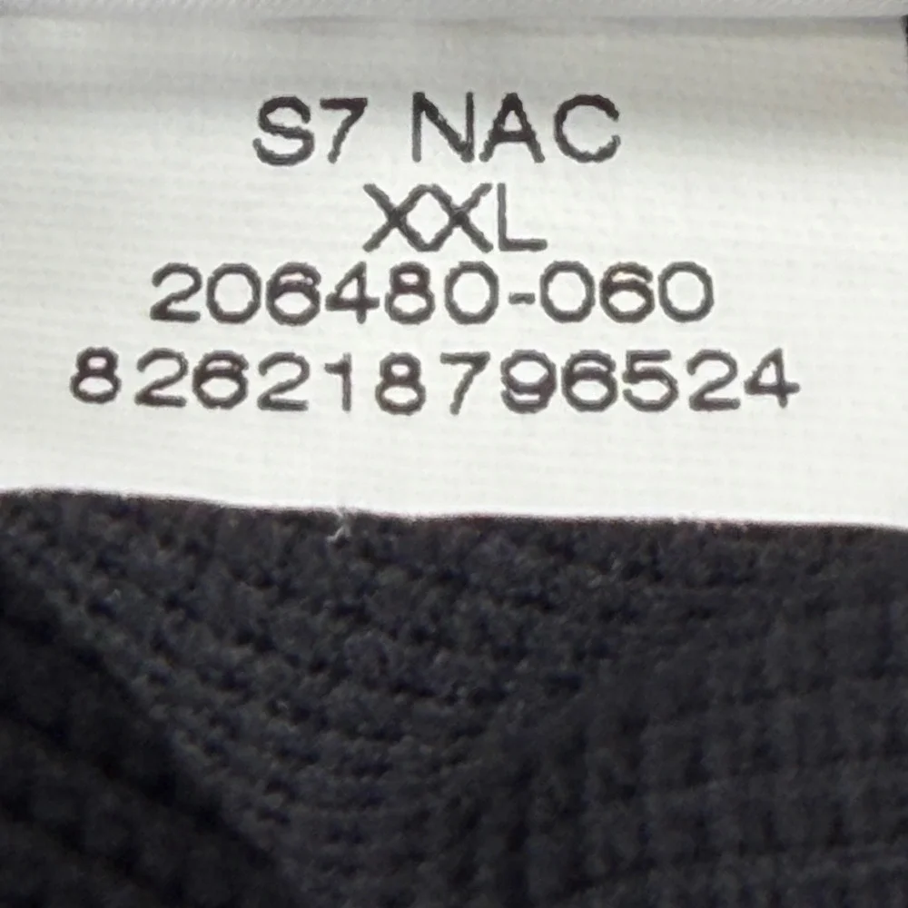 Nike Golf Polo Men XXL Gray Fit Dry 1/4 Zip SS Vented Waffle Knit 206480-060